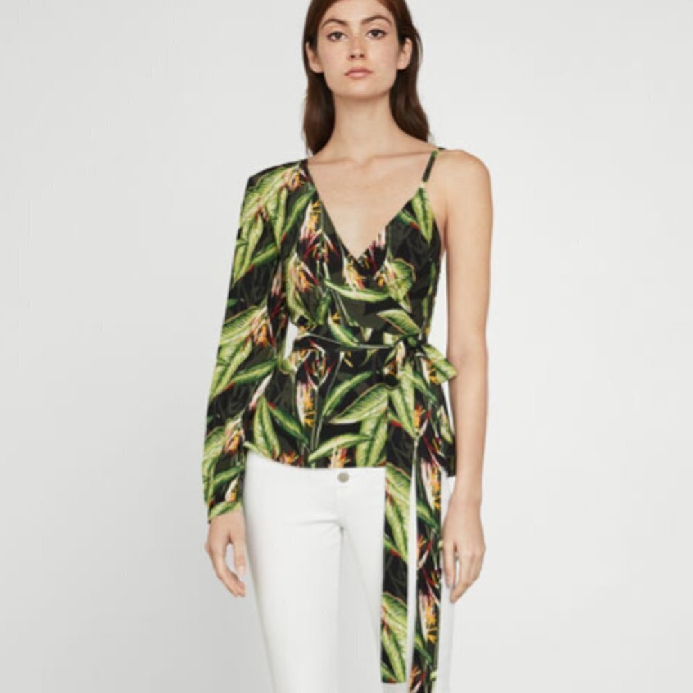 BCBGMAXAZRIA Women's Bird of Paradise Wrap Top - various sizes